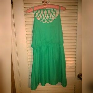 Umgee usa Kelly Green Cage Dress